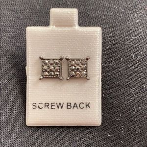 Black/Sliver earrings